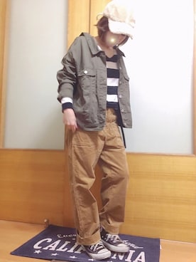 「classicalelf（クラシカルエルフ）のアイテム（ミリタリージャケット）」を使った、ａiﾁｬﾝﾈﾙさん（レディース・151cm）の秋コーディネート