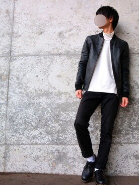 「TOPMAN（トップマン）のアイテム（ブルゾン）」を使った、もんさん（メンズ・161cm）の冬コーディネート