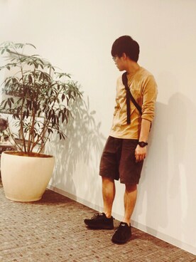 タモさん（メンズ・172cm）の春コーディネート