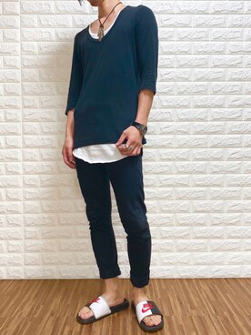 人気の日本の髪型 驚くばかりナイキ サンダル メンズ コーデ