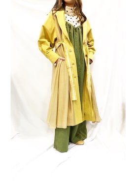 「Johnbull（ジョンブル）のアイテム（サロペット/オーバーオール）」を使った、Ririkaさん（レディース・158cm）の春コーディネート