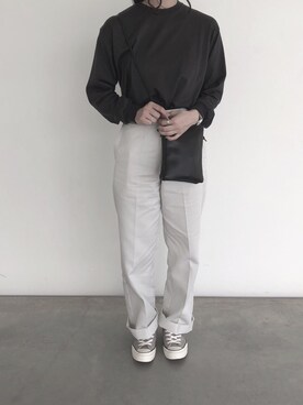「CLANE（クラネ）のアイテム（チノパンツ）」を使った、sariさん（レディース・162cm）の秋コーディネート