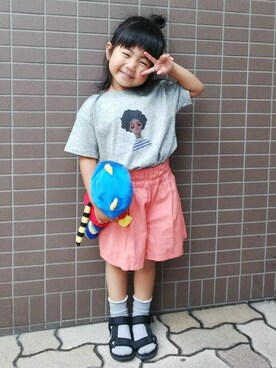 「BRANSHES（ブランシェス）のアイテム（レッグウェア）」を使った、Y__Aさん（キッズ・100cm）の夏コーディネート
