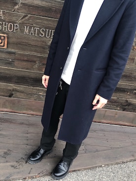 「Dr. Martens（ドクターマーチン）のアイテム（パンプス）」を使った、Kento__727さん（メンズ・175cm）の冬コーディネート