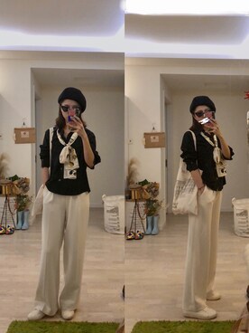 「Midnightのアイテム」を使った、yezhi🥥さん（レディース・167cm）の秋コーディネート