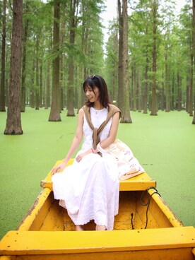 「Midnightのアイテム」を使った、yezhi🥥さん（レディース・167cm）の秋コーディネート