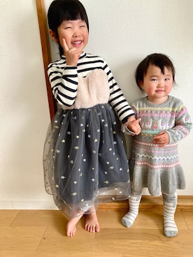 チュールワンピース のキッズ人気ファッションコーディネート Wear