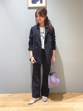 「アイテム（レインシューズ、シルバー系）」を使った、matsumoto_aさん（レディース・148cm）の夏コーディネート