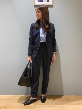 「ビジネス」｜「アイテム（その他シューズ）」を使った、matsumoto_aさん（レディース・148cm）の夏コーディネート