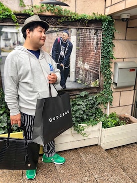 「ポチャメン」｜「アイテム（帽子）」を使った、takayukiさん（メンズ・176cm）の秋コーディネート