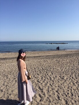 「函館」｜「アイテム（スニーカー）」を使った、tamaaaaaaさん（レディース・156cm）の春コーディネート