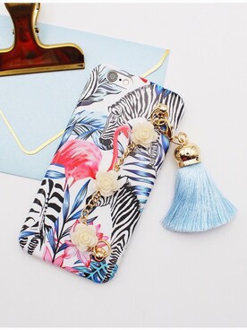 「iPhoneケース」｜「アイテム（その他）」を使った、Playful fabricさん（レディース・165cm）の夏コーディネート