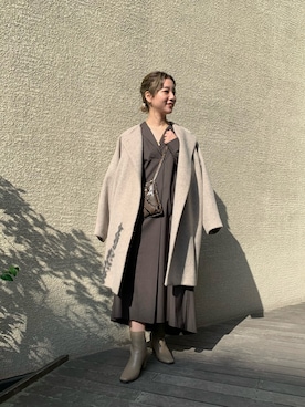 「RIVEDROITE」｜「アイテム（ダウンジャケット/コート）」を使った、ayumi920711さん（レディース・154cm）の冬コーディネート