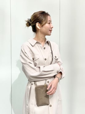 「RIVEDROITE」｜「アイテム（その他アウター）」を使った、ayumi920711さん（レディース・154cm）の冬コーディネート