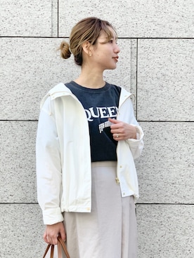 「RIVEDROITE」｜「アイテム（ブルゾン）」を使った、ayumi920711さん（レディース・154cm）の冬コーディネート