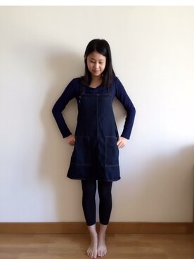 「cotton on（コットンオン）のアイテム（つなぎ/オールインワン）」を使った、trafficjamさん（レディース・161cm）の冬コーディネート