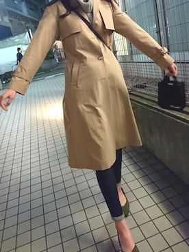「RANDA（ランダ）の3E/ストレスフリー/サイドオープンパンプス（パンプス）」を使った、かちょさん（レディース・173cm）の春コーディネート