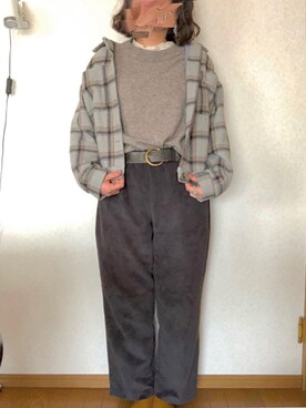 「PORTLAND（ポートランド）のアイテム」を使った、Eさん（レディース・167cm）の春コーディネート