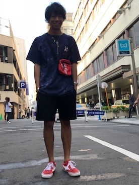 「MARBLES（マーブルズ）のアイテム」を使った、S.Mさん（メンズ・175cm）の夏コーディネート