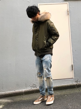 「TATRAS（タトラス）のアイテム（ダウンジャケット/コート）」を使った、S.Mさん（メンズ・175cm）の秋コーディネート