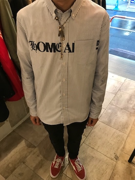 「GOD SELECTION XXX（ゴッドセレクショントリプルエックス）のアイテム」を使った、S.Mさん（メンズ・175cm）の秋コーディネート