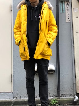 「WOOLRICH（ウールリッチ）のアイテム（ジャケット/アウター）」を使った、S.Mさん（メンズ・175cm）の秋コーディネート