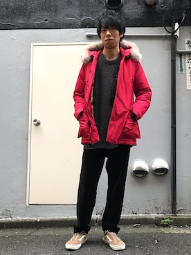 「WOOLRICH（ウールリッチ）のアイテム（ジャケット/アウター）」を使った、S.Mさん（メンズ・175cm）の秋コーディネート