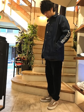 「surt（サート）のアイテム（ジャケット/アウター）」を使った、S.Mさん（メンズ・175cm）の冬コーディネート