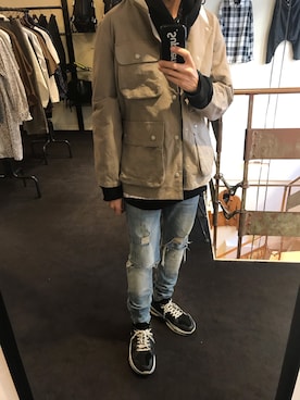 「KUON（クオン）のアイテム」を使った、S.Mさん（メンズ・175cm）の春コーディネート