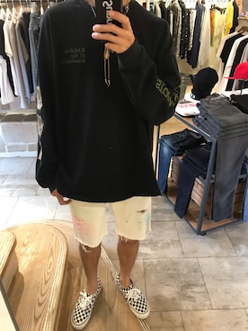 「surt（サート）のアイテム（パンツ）」を使った、S.Mさん（メンズ・175cm）の春コーディネート