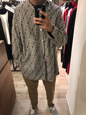 「cathy jane（キャシージェーン）のアイテム」を使った、S.Mさん（メンズ・175cm）の春コーディネート