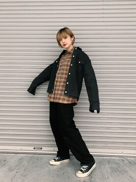 三井晴加さん(レディース・162cm)の春コーディネート