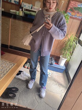 「春カーディガン」｜piichan.☺︎さん（レディース・158cm）の春コーディネート
