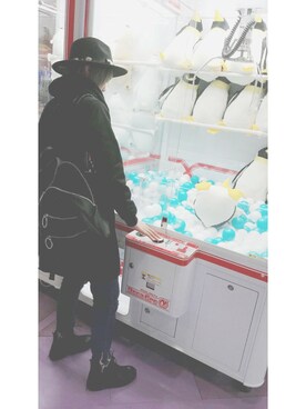 「SpRay PREMIUM（スプレイプレミアム）のアイテム（ブルゾン）」を使った、めんちゃんさん（レディース・160cm）の冬コーディネート