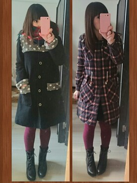 「JUNYA WATANABE MAN（ジュンヤワタナベマン）のアイテム（ワンピース/ドレス）」を使った、みはるさん（レディース・152cm）の冬コーディネート