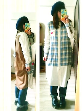 「NIRAME.CO（ニラメッコ）のアイテム（ワンピース/ドレス）」を使った、みはるさん（レディース・152cm）の春コーディネート