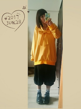 「ha/za/ma」｜みはるさん（レディース・152cm）の夏コーディネート