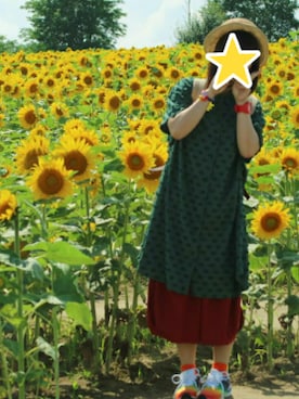 「ひまわり」｜「アイテム（その他）」を使った、みはるさん（レディース・152cm）の夏コーディネート