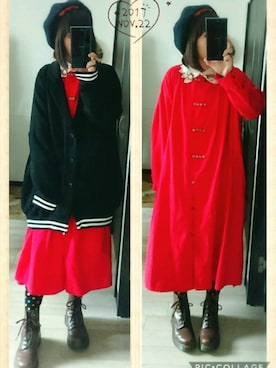 「ha/za/ma」｜みはるさん（レディース・152cm）の秋コーディネート