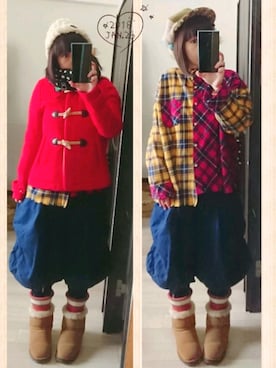 「FRAPBOIS」｜「アイテム（ダッフルコート）」を使った、みはるさん（レディース・152cm）の冬コーディネート