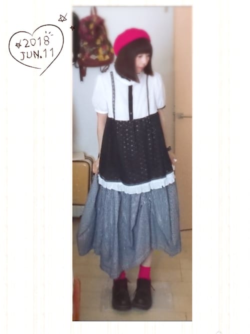 mercibeaucoup Lee コラボ ヒッコリースカート Sサイズ mercibeaucoup