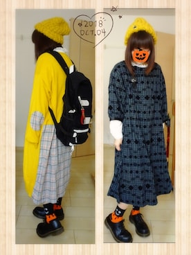 「S-leg（エスレグ）のアイテム」を使った、みはるさん（レディース・152cm）の秋コーディネート