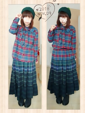 「override 」｜「アイテム（その他）」を使った、みはるさん（レディース・152cm）の秋コーディネート