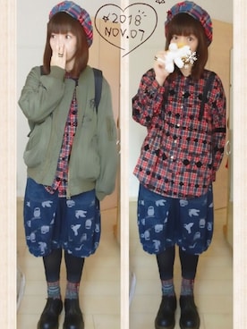 「Candy Stripper」｜「アイテム（その他）」を使った、みはるさん（レディース・152cm）の秋コーディネート