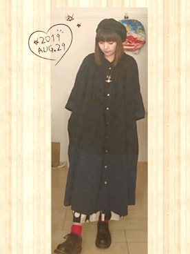 「にゃー」｜「アイテム（アクセサリー）」を使った、みはるさん（レディース・152cm）の夏コーディネート