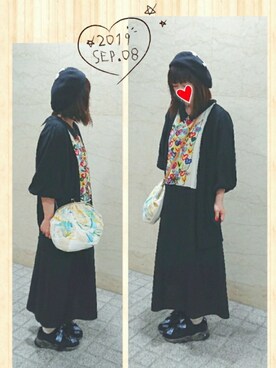 「にゃー」｜「アイテム（その他）」を使った、みはるさん（レディース・152cm）の秋コーディネート