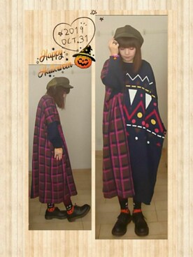 「override 」｜「アイテム（その他）」を使った、みはるさん（レディース・152cm）の秋コーディネート