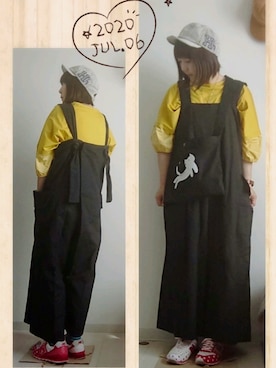 「FRAPBOIS」｜「アイテム（オールインワン・サロペット）」を使った、みはるさん（レディース・152cm）の夏コーディネート