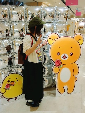 「FRAPBOIS」｜「アイテム（キャスケット）」を使った、みはるさん（レディース・152cm）の夏コーディネート