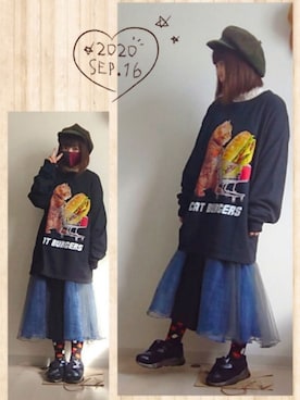 「override 」｜「アイテム（その他）」を使った、みはるさん（レディース・152cm）の秋コーディネート
